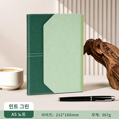 HG A5 고급 비즈니스 다이어리 기업 행사 로고 인쇄 / 민트그린(단품)